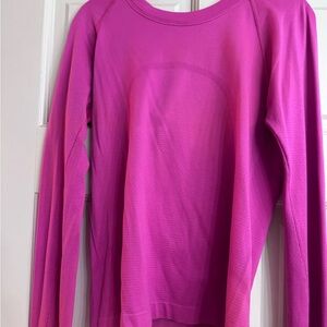 lululemon athletica Vibrant Magenta Long Sleeve Top